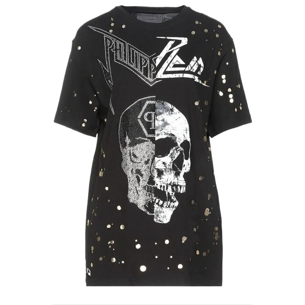 Philipp Plein Skull T-shirt top size M NEW